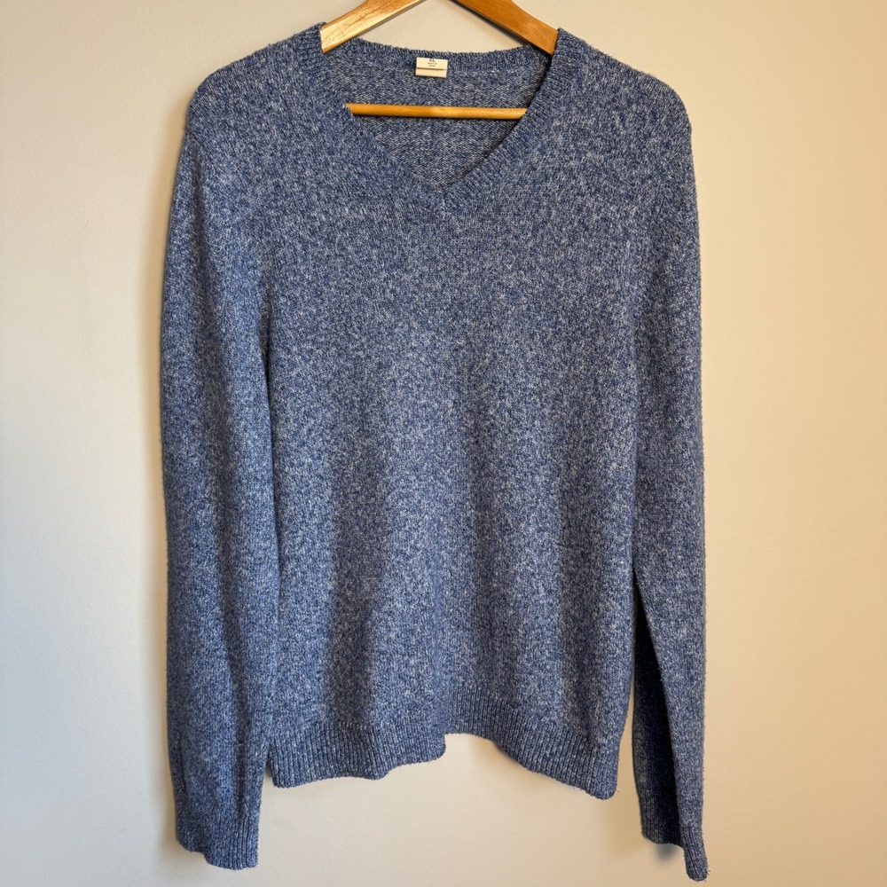 Vintage Hollister Y2K Women's Long Sleeve Knit Sweater Heather Blue Size X-Large